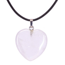 QUARTZ Heart pendant (2,5cm) - Crystal Therapy