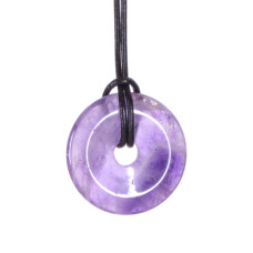 AMETHYST donut pendant - Crystal Therapy