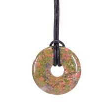 UNAKITE donut pendant - Crystal Therapy