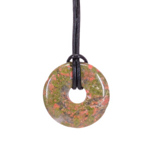 UNAKITE donut pendant - Crystal Therapy