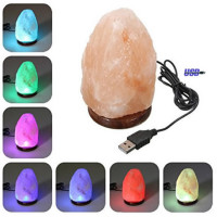 Natural USB led lamp pink salt